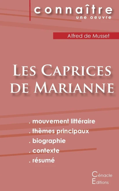 Fiche de lecture Les Caprices de Marianne de Musset (Analyse littéraire de référence et résumé complet) (French Edition)