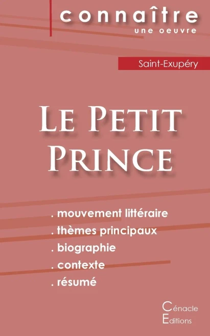 Fiche de lecture Le Petit Prince de Antoine de Saint-Exupéry (Analyse littéraire de référence et résumé complet) (French Edition)