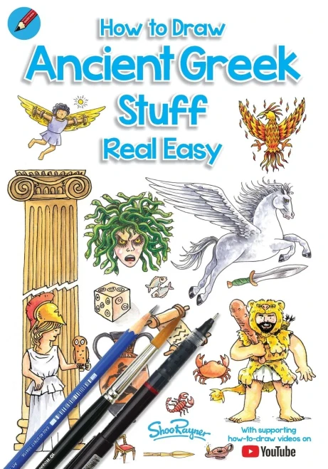 How To Draw Ancient Greek Stuff Real Easy: Easy step by step drawing guide (1) (Draw Stuff Real Easy)