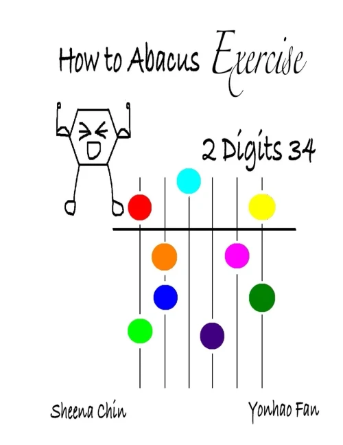 How to Abacus Exercise - 2 Digits 34