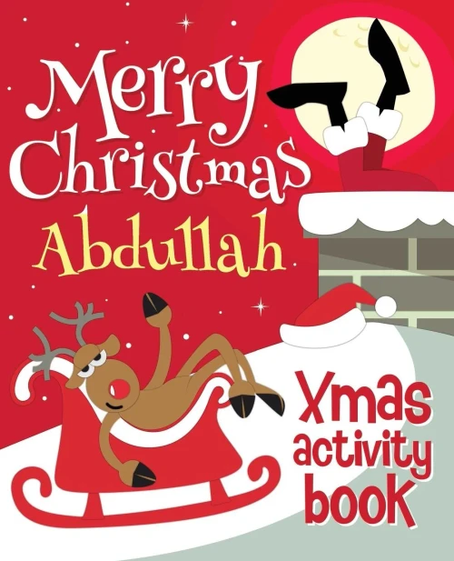 Merry Christmas Abdullah - Xmas Activity Book : (Personalized Children'S Activity Book)