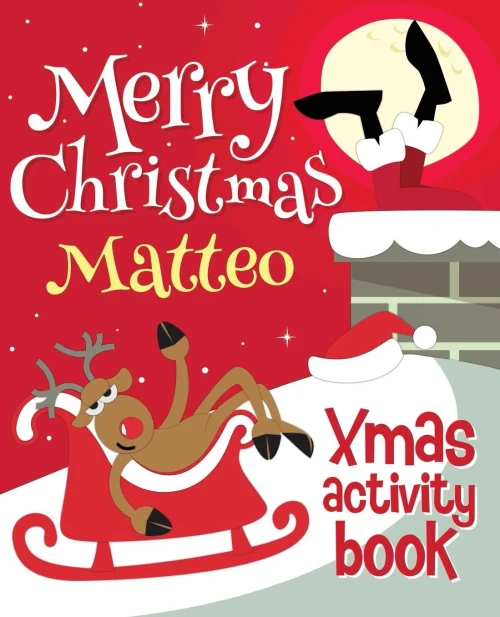 Merry Christmas Matteo - Xmas Activity Book : (Personalized Children'S Activity Book)