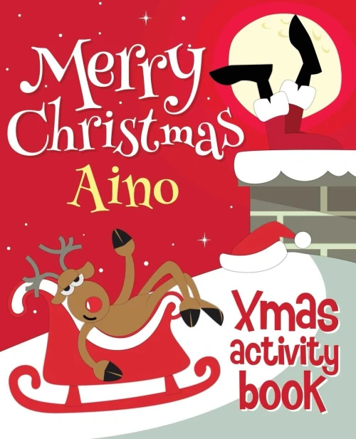 Merry Christmas Aino - Xmas Activity Book : (Personalized Children'S Activity Book)