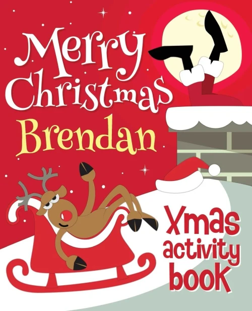 Merry Christmas Brendan - Xmas Activity Book : (Personalized Children'S Activity Book)