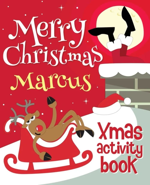 Merry Christmas Marcus - Xmas Activity Book : (Personalized Children'S Activity Book)