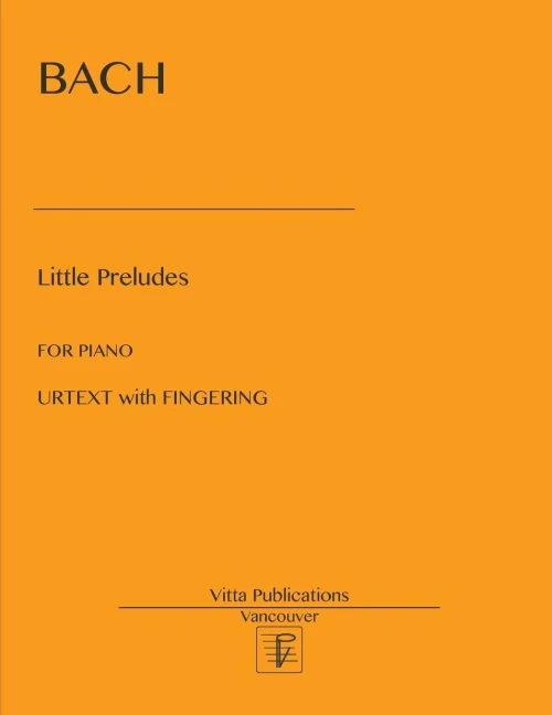 Little Preludes : 19 Little Preludes. Urtext With Fingering