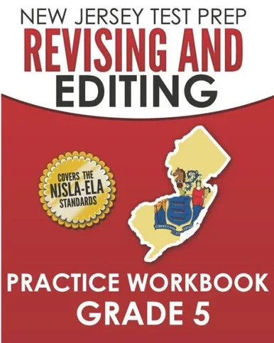 New Jersey Test Prep Revising And Editing Practice Workbook Grade 5 : Develops Writing, Language, And Vocabulary Skills