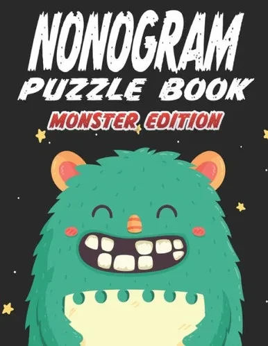 Nonogram Puzzle Book Monster Edition : 45 Multicolored Mosaic Logic Grid Puzzles For Adults And Kids