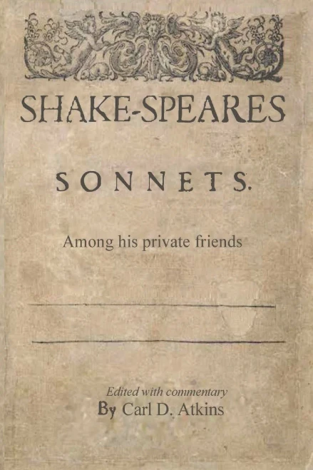 Shakespeare'S Sonnets Among His Private Friends (Paperback)