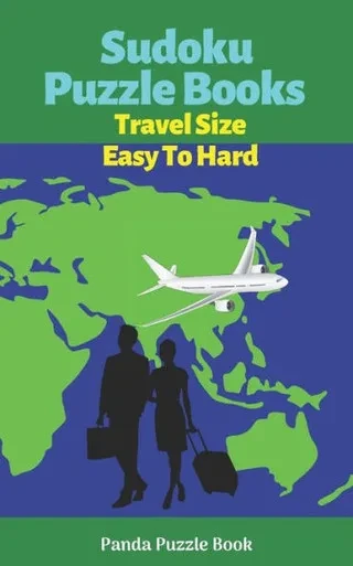 Sudoku Puzzle Books Travel Size Easy To Hard : Travel Activity Book For Adults