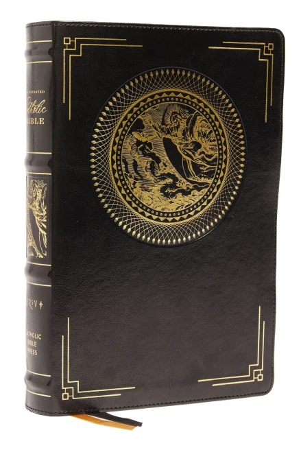 Nrsvce, Illustrated Catholic Bible, Leathersoft, Black, Comfort Print: Holy Bible