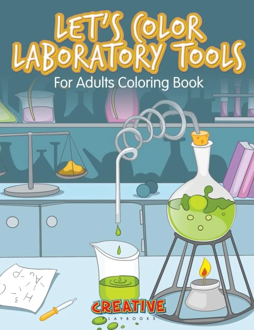 Let'S Color Laboratory Tools For Adults Coloring Book