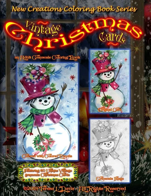 New Creations Coloring Book Series : Vintage Christmas Cards