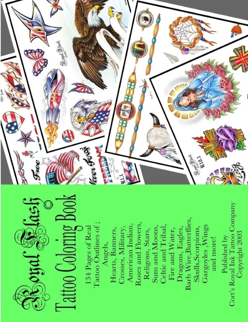 Royal Flash Tattoo Coloring Book : Tattoo Art By Cort Bengtson