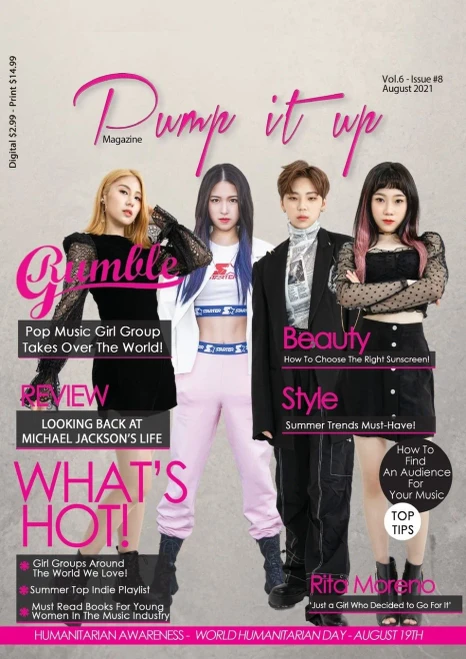 Pump It Up Magazine - K-Pop Sensation Rumble G - August 2021