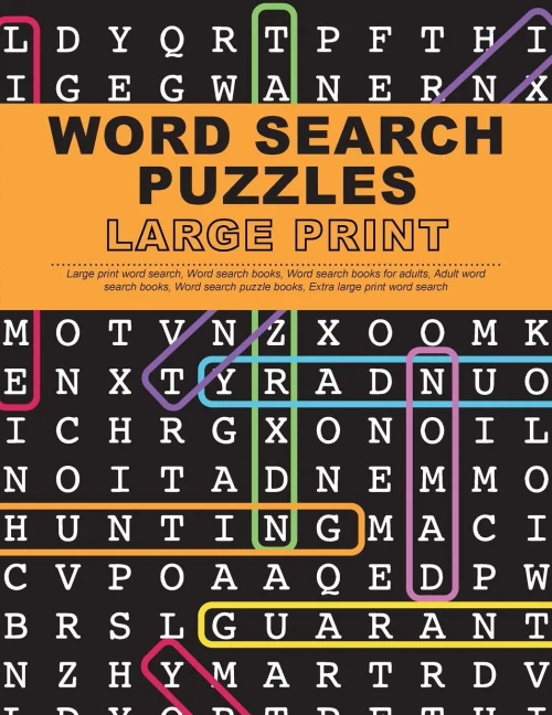 Word Search Puzzles Large Print : Large Print Word Search, Word Search Books, Word Search Books For Adults, Adult Word Search Books, Word Search Puzzle Books, Extra Large Print Word Search