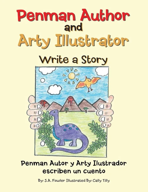 Penman Author And Arty Illustrator Write A Story