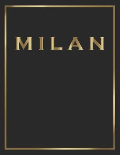 Milan : Gold And Black Decorative Book - Perfect For Coffee Tables, End Tables, Bookshelves, Interior Design & Home Staging Add Bookish Style To Your Home- Milan