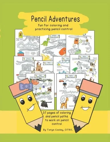 Pencil Adventures : Fun Coloring Book For Practicing Pencil Control