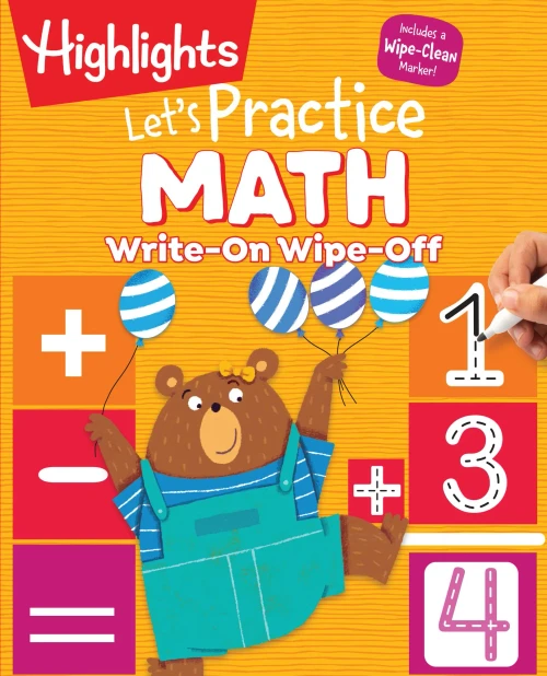 Write-On Wipe-Off Let'S Practice Math (Highlights Write-On Wipe-Off Fun To Learn Activity Books)