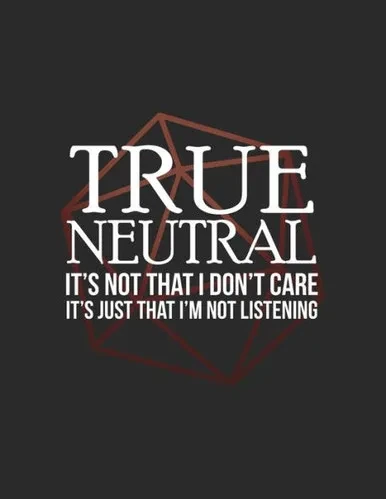 True Neutral: Rpg Alignment Themed Mapping And Notes Note