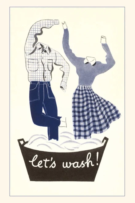 Vintage Journal Let'S Wash! Dancing Laundry