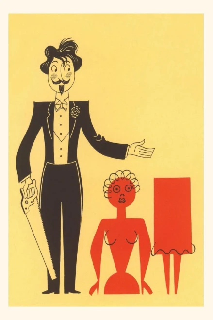 Vintage Journal Magician And Sawn Woman