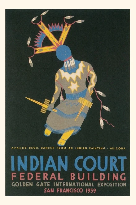 Vintage Journal Poster Of Apache Devil Dancer