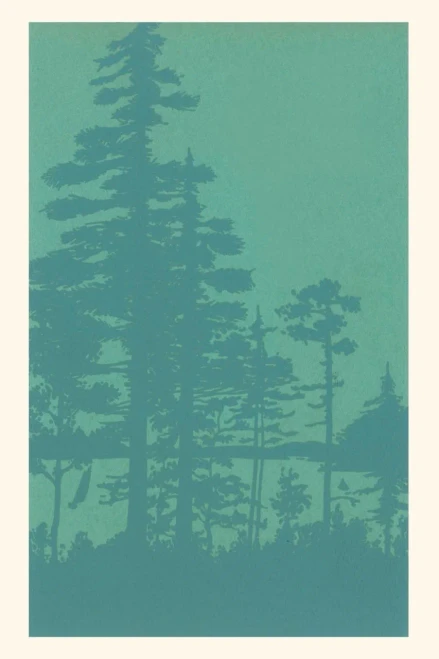 Vintage Journal Tree Silhouettes
