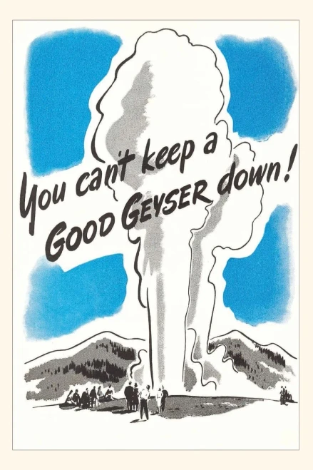 Vintage Journal Poster For Yellowstone Park