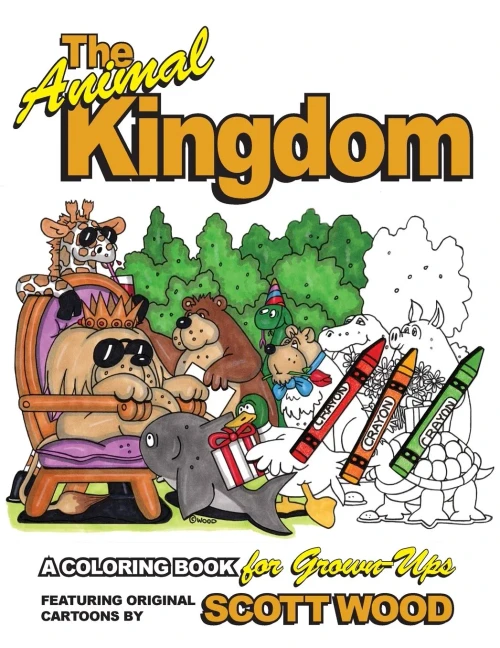 The Animal Kingdom: A Coloring Book for Grown-Ups (The Animal Kingdom Coloring Books for Grown-Ups)