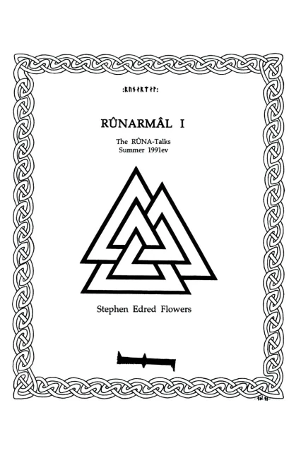 Runarmal I : The Runa-Talks: Summer 1991Ev