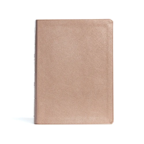 Csb Study Bible, Rose Gold Leathertouch, Indexed, Red Letter, Study Notes And Commentary, Illustrations, Articles, Word Studies, Outlines, Timelines, Easy-To-Read Bible Serif Type