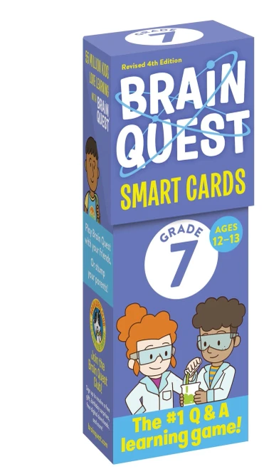 Brain Quest 7Th Grade Smart Cards Revised 4Th Edition (Brain Quest Smart Cards)