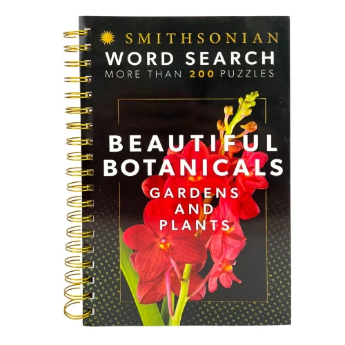 Smithsonian Word Search Gardens & Plants - Beautiful Botanicals Spiral-Bound Puzzle Multi-Level Word Search Book For Adults Including More Than 200 Puzzles (Brain Busters)