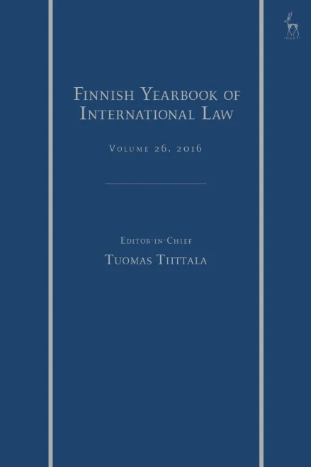 The Finnish Yearbook Of International Law, Vol 26, 2016