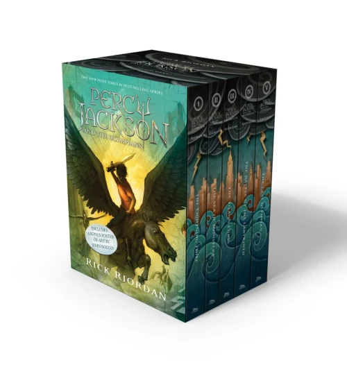 Percy Jackson And The Olympians 5 Book Paperback Boxed Set (W/Poster)