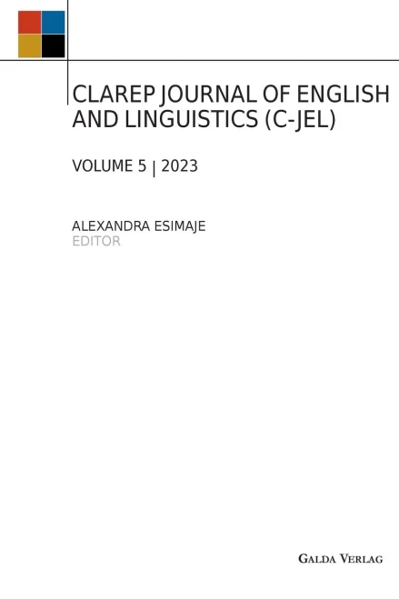 Clarep Journal Of English And Linguistics (C-Jel): Vol. 5