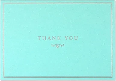 Blue Elegance Thank You Notes (Stationery, Note Cards)