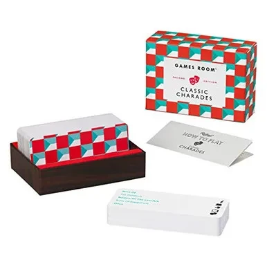 Ridley's Games Room Classic Charades Guessing Game – Trivia Games for Adults and Kids – 2+ Players – Includes 140 Unique Question Cards – Fun Quiz Cards That Make a Great Gift