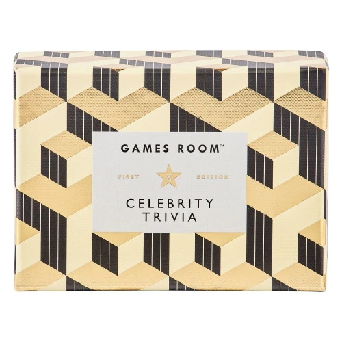 Ridley's Games Room Celebrity Quiz Trivia Card Game – Trivia Games for Adults and Kids – 2+ Players – Includes 140 Unique Question Cards – Fun Quiz Cards That Make a Great Gift