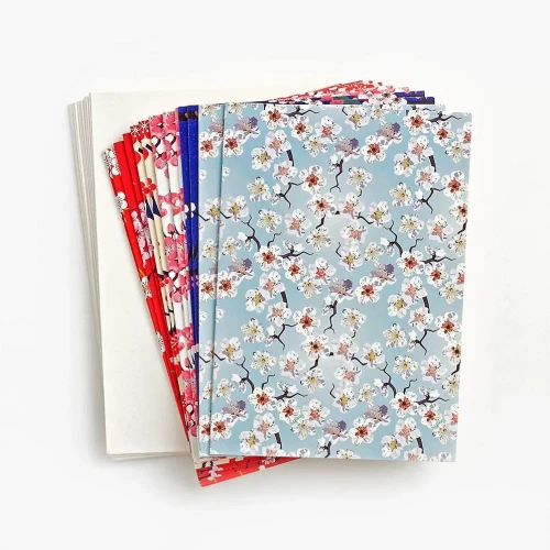 Cherry Blossom Note Cards: 12 Blank Note Cards & Envelopes (4 x 6 inch cards in a box)