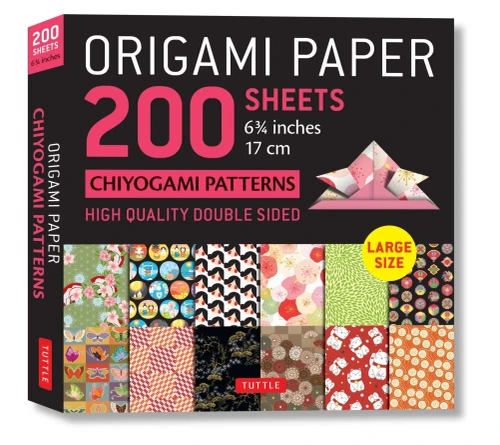 Origami Paper 200 sheets Chiyogami Patterns 6 3/4" (17cm): Tuttle Origami Paper: High Quality, Double-Sided Origami Sheets with 12 Different Patterns (Instructions for 6 Projects Included)