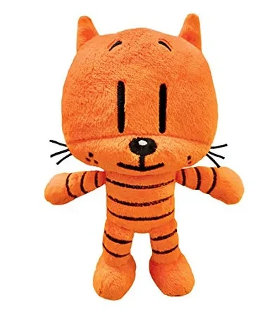 MerryMakers Dog Man's Li'l Petey Plush Toy, 6.5-Inch, from Dav Pilkey's Dog Man Book Series, Orange