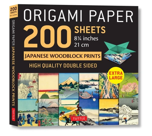 Origami Paper 200 sheets Japanese Woodblock Prints 8 1/4": Extra Large Tuttle Origami Paper: High-Quality Double Sided Origami Sheets Printed with 12 ... Prints (Instructions for 6 Projects Included)