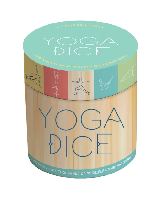 Yoga Dice: 7 Wooden Dice, Thousands of Possible Combinations! (Meditation Gifts, Workout Dice, Yoga for Beginners, Dice Games, Yoga Gifts for Women)
