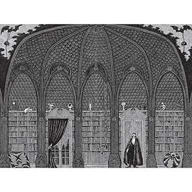 Edward Gorey - Dracula in Dr. Seward's Library: 500 Piece Puzzle (Pomegranate Artpiece Puzzle)