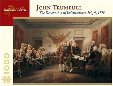 The Declaration of Independence, July 4, 1776: 1,000 Piece Puzzle (Pomegranate Artpiece Puzzle)
