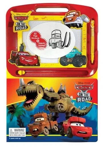 Phidal  Disney Cars On The Road Activity Book Learning, Writing, Sketching With Magnetic Drawing Doodle Pad For Kids Children Toddlers Ages 3 And Up - Gift For Easter Holiday Christmas, Birthday