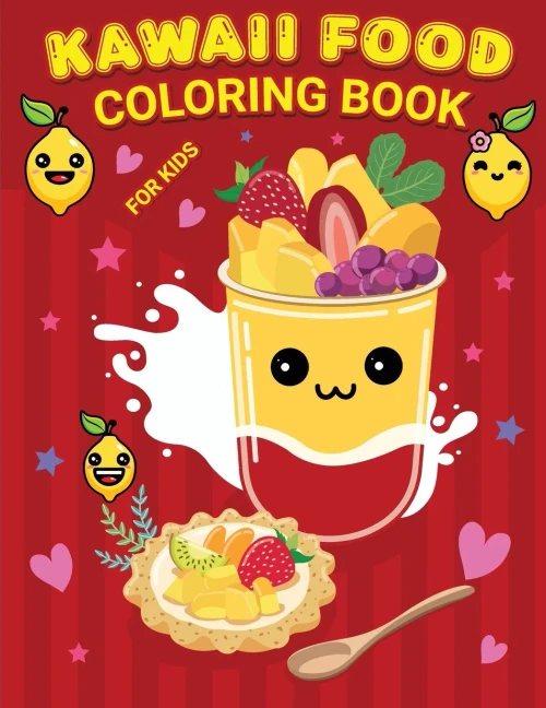 Kawaii Book For Kids: Cute Kawaii Activity Book For Children, Coloring Kawaii For Kids